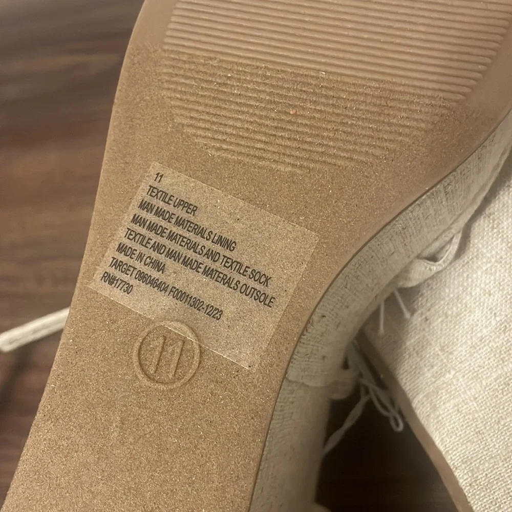 Wild Fable Ronnie Strappy Platform Wedge Heel Memory Foam Insole New size 11